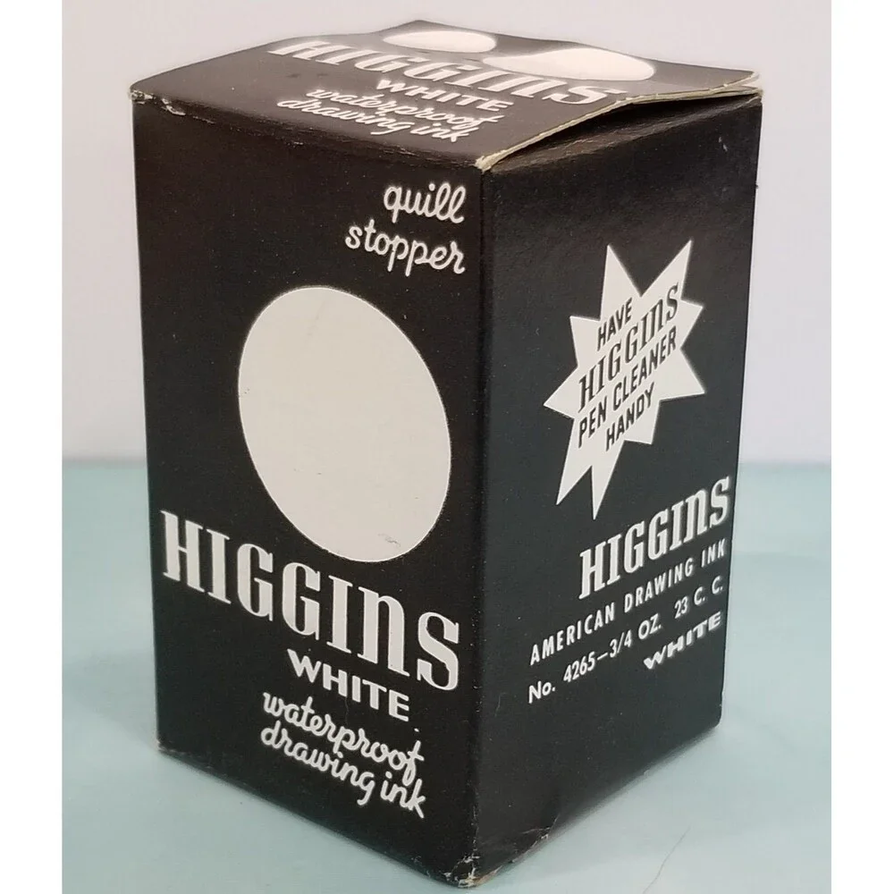 NOS Sealed Higgins American Drawing Ink No. 4265 White